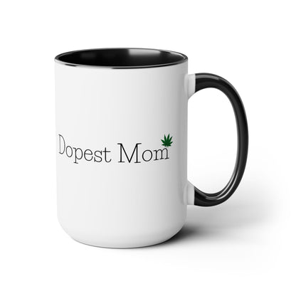 Dopest Mom Pot Leaf Coffee Mug