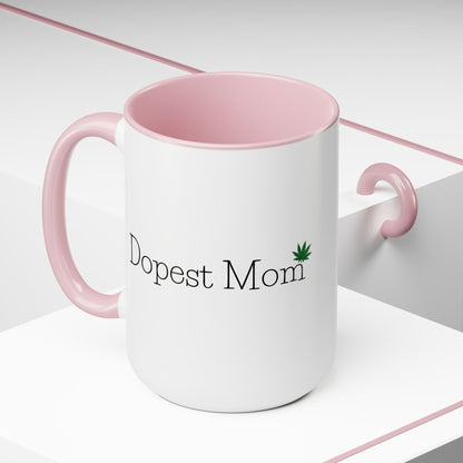 Dopest Mom Pot Leaf Coffee Mug