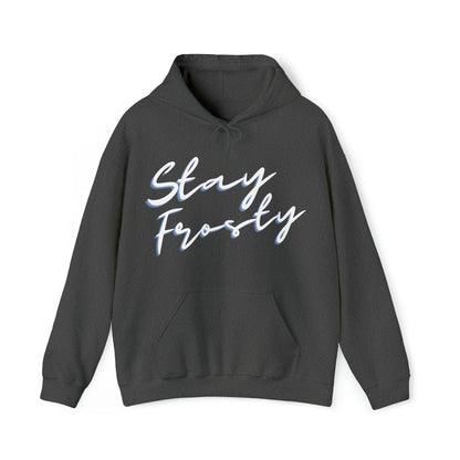 Charcoal Stay Frosty Cannabis Stoner Hoodie