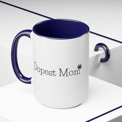 Dopest Mom Pot Leaf Coffee Mug