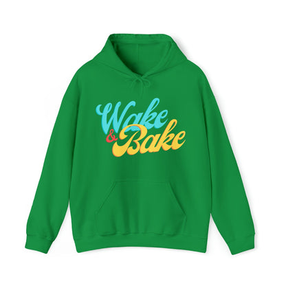 Kelly Green Wake and Bake Weed Hoodie