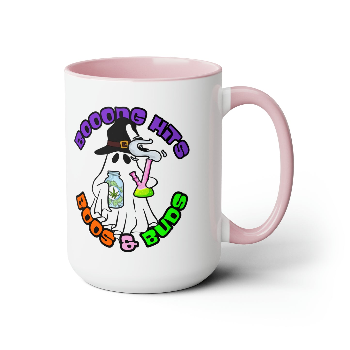 Pink Booong Hits Boos & Buds 15oz Coffee Mug Side 3