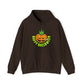Brown Happy Halloween Stoner Pumpkin Cannabis Hoodie