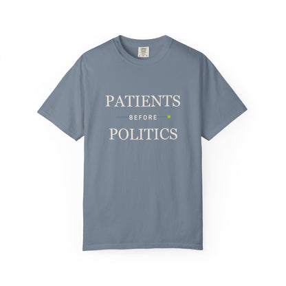 Patients Before Politics medical cannabis patient rights shirt