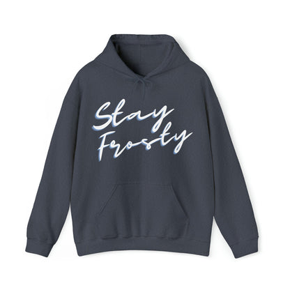 Dark gray Stay Frosty Cannabis Stoner Hoodie