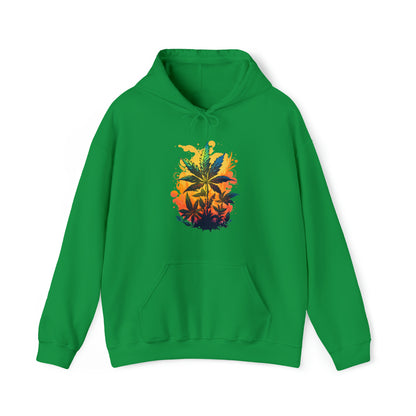 Irish Green Warm Paradise Cannabis Hoodie