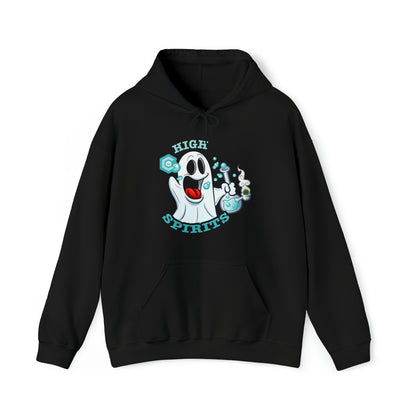 Black High Spirits Ghost with Bong Cannabis Hoodie