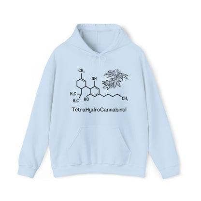 Light Blue Tetrahydrocannabinol (THC) Cannabis Hoodie