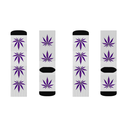 Purple Haze Weed Socks