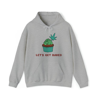 Sport Gray Let's Get Baked Cannabis Hoodie