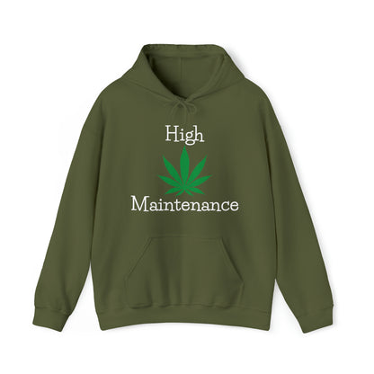 Military Green High Maintenance Cannabis Hoodie