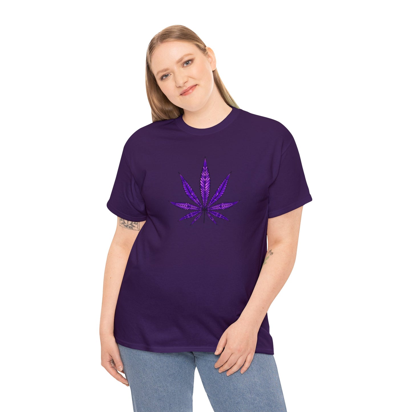 Purple Marijuana Leaf Tee