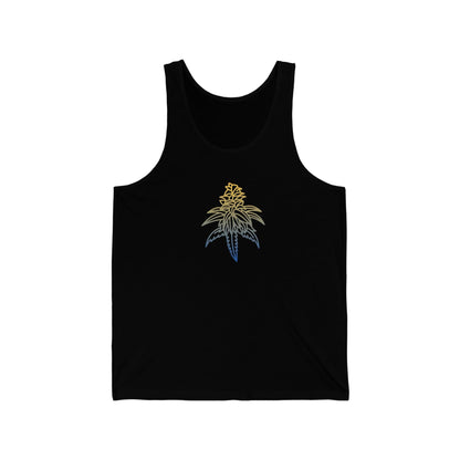 Black Golden Goat Cannabis Jersey Tank