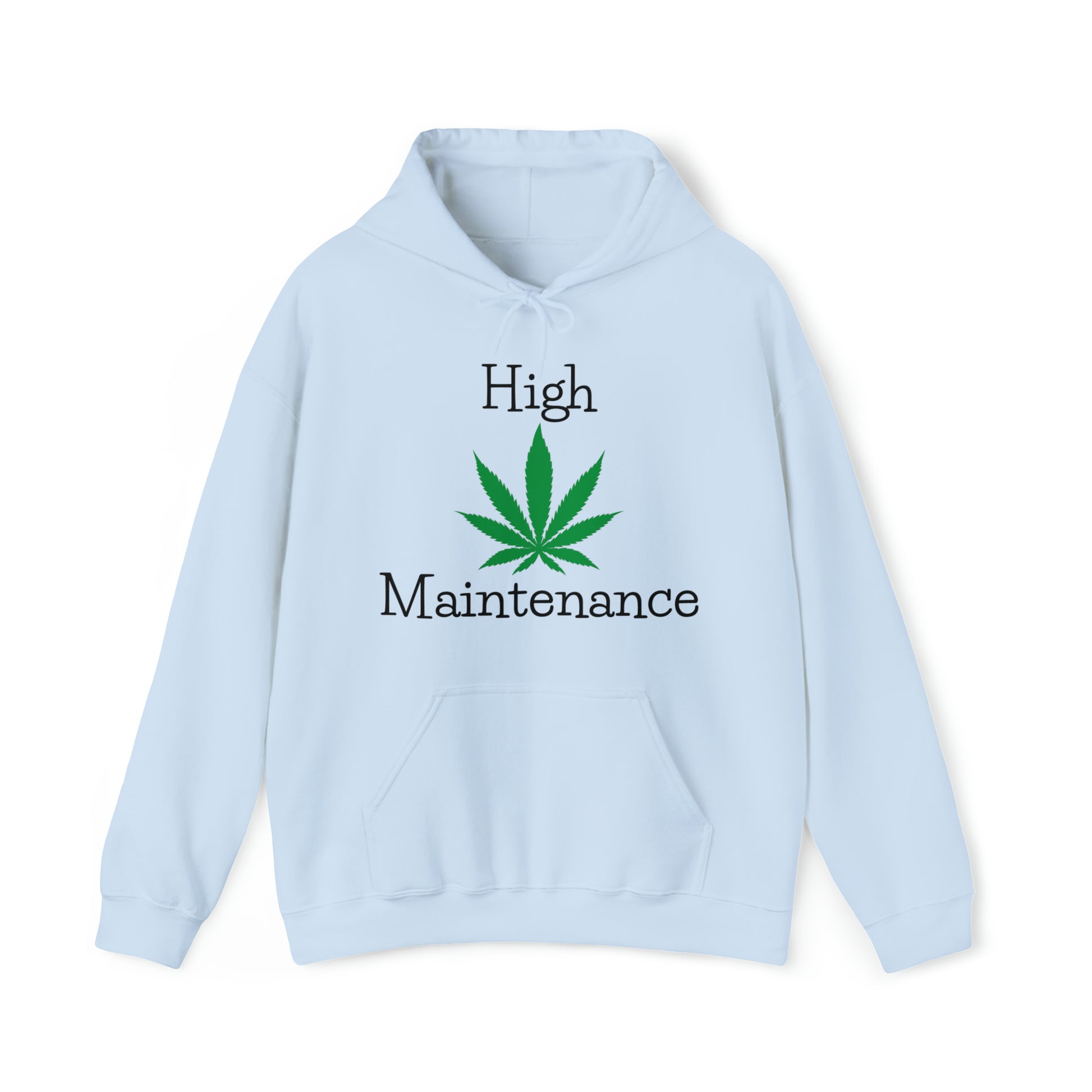 Light Blue High Maintenance Cannabis Hoodie