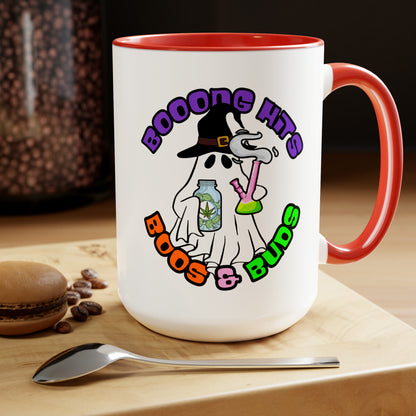 Red Booong Hits Boos & Buds 15oz Coffee Mug Mockup