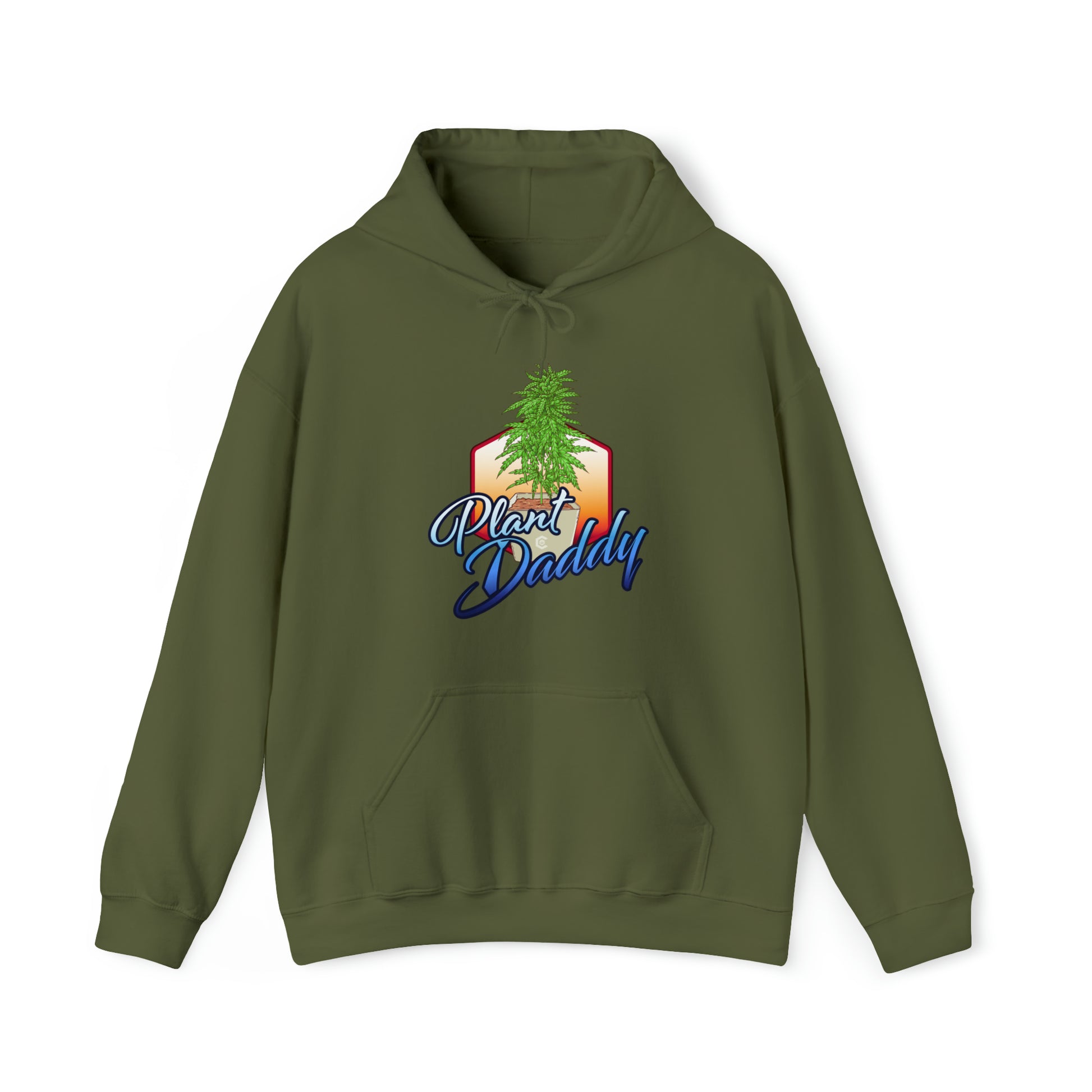 Military Green Plant Daddy Weed Hoodie