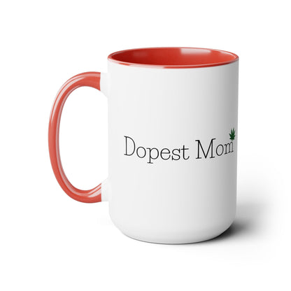 Dopest Mom Pot Leaf Coffee Mug