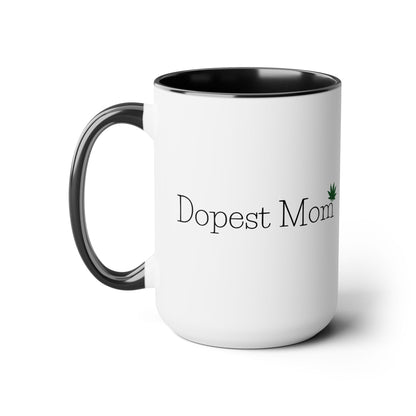 Dopest Mom Pot Leaf Coffee Mug