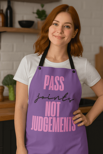 Pass the Vibes Weed Apron