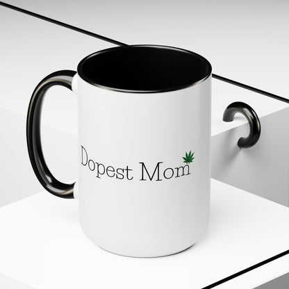 Dopest Mom Pot Leaf Coffee Mug
