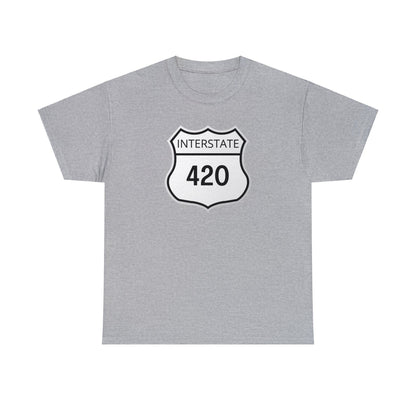 Gray Interstate 420 Shirt Tee