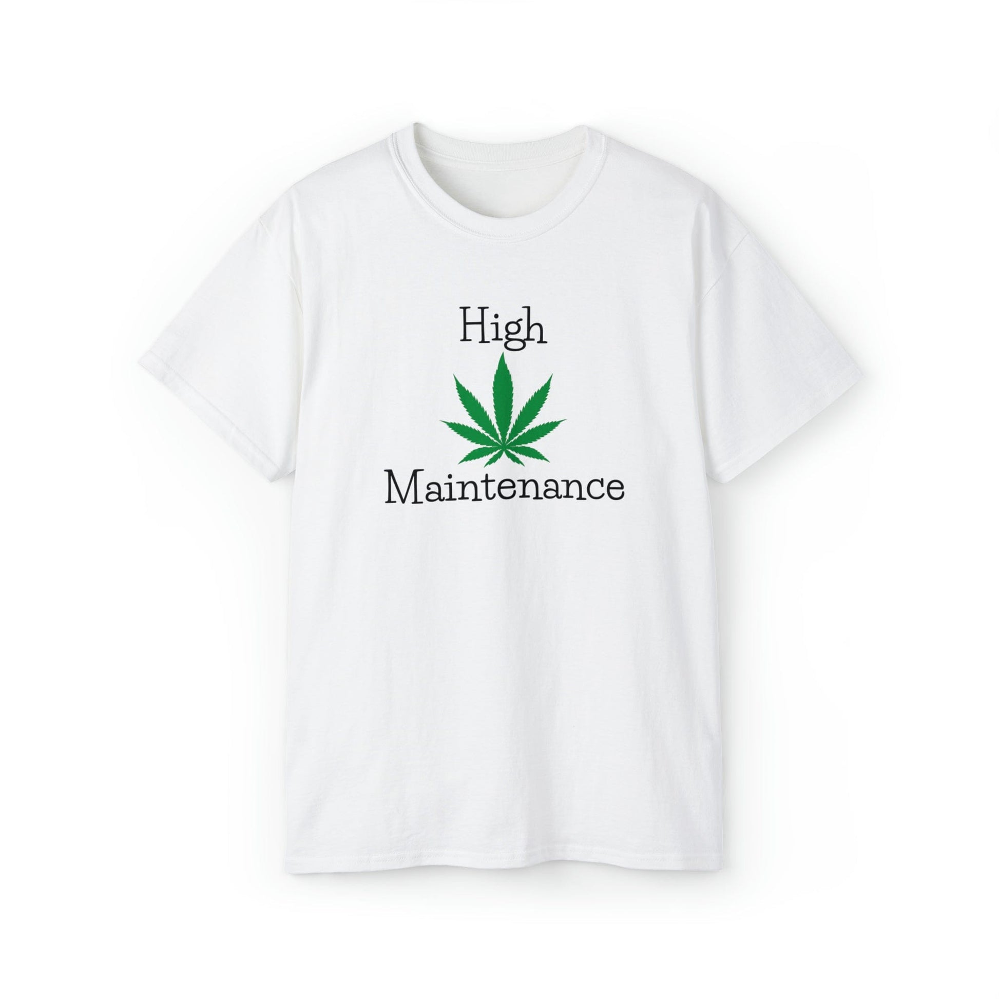 White High Maintenance Cannabis Tee