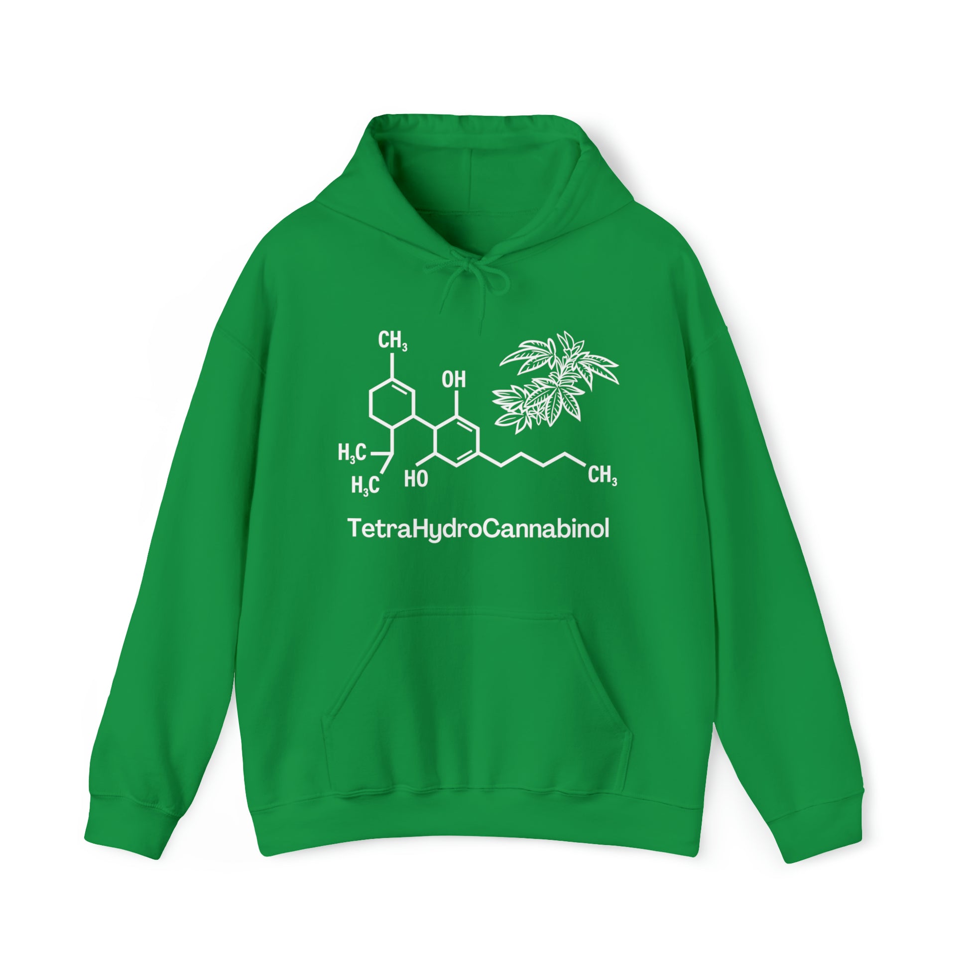 Irish Green Tetrahydrocannabinol (THC) Cannabis Hoodie