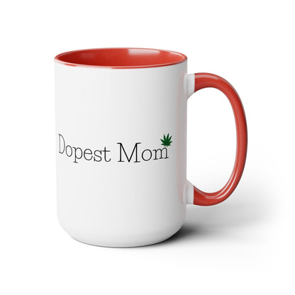 Dopest Mom Pot Leaf Coffee Mug