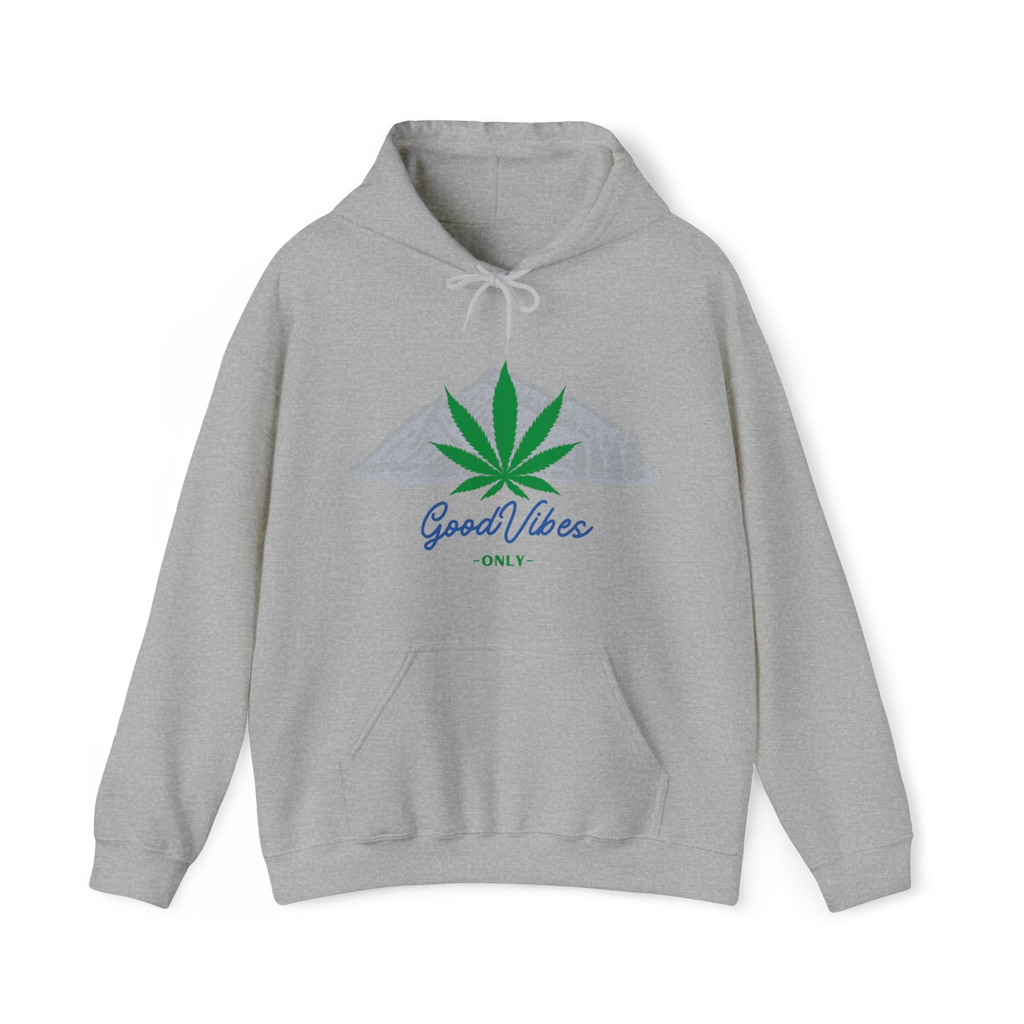 Sport Grey Weed Mountain Good Vibes Only Hoodie