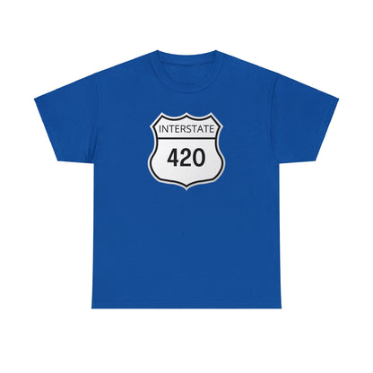 Royal blue Interstate 420 Shirt Tee