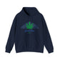 Navy Blue Weed Mountain Good Vibes Only Hoodie
