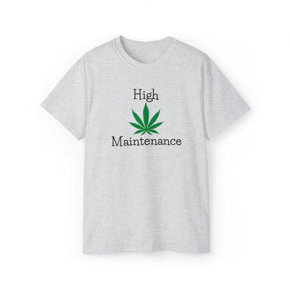 Gray High Maintenance Cannabis Tee