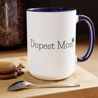 Dopest Mom Pot Leaf Coffee Mug
