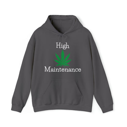 Charcoal High Maintenance Cannabis Hoodie