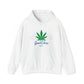 White Weed Mountain Good Vibes Only Hoodie