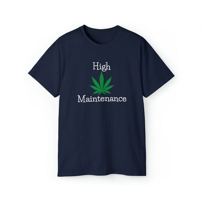 Navy blue High Maintenance Cannabis Tee