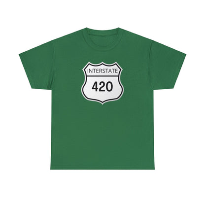 Green Interstate 420 Shirt Tee