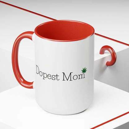 Dopest Mom Pot Leaf Coffee Mug