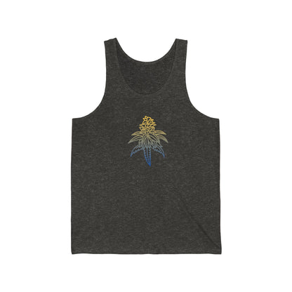 Grey Golden Goat Cannabis Jersey Tank