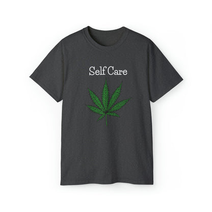 Dark gray Self Care Marijuana Tee