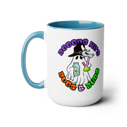 Light Blue Booong Hits Boos & Buds 15oz Coffee Mug Side 1