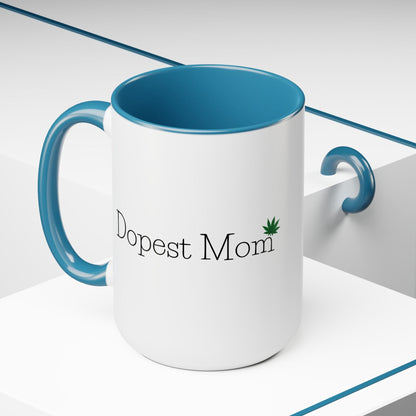 Dopest Mom Pot Leaf Coffee Mug