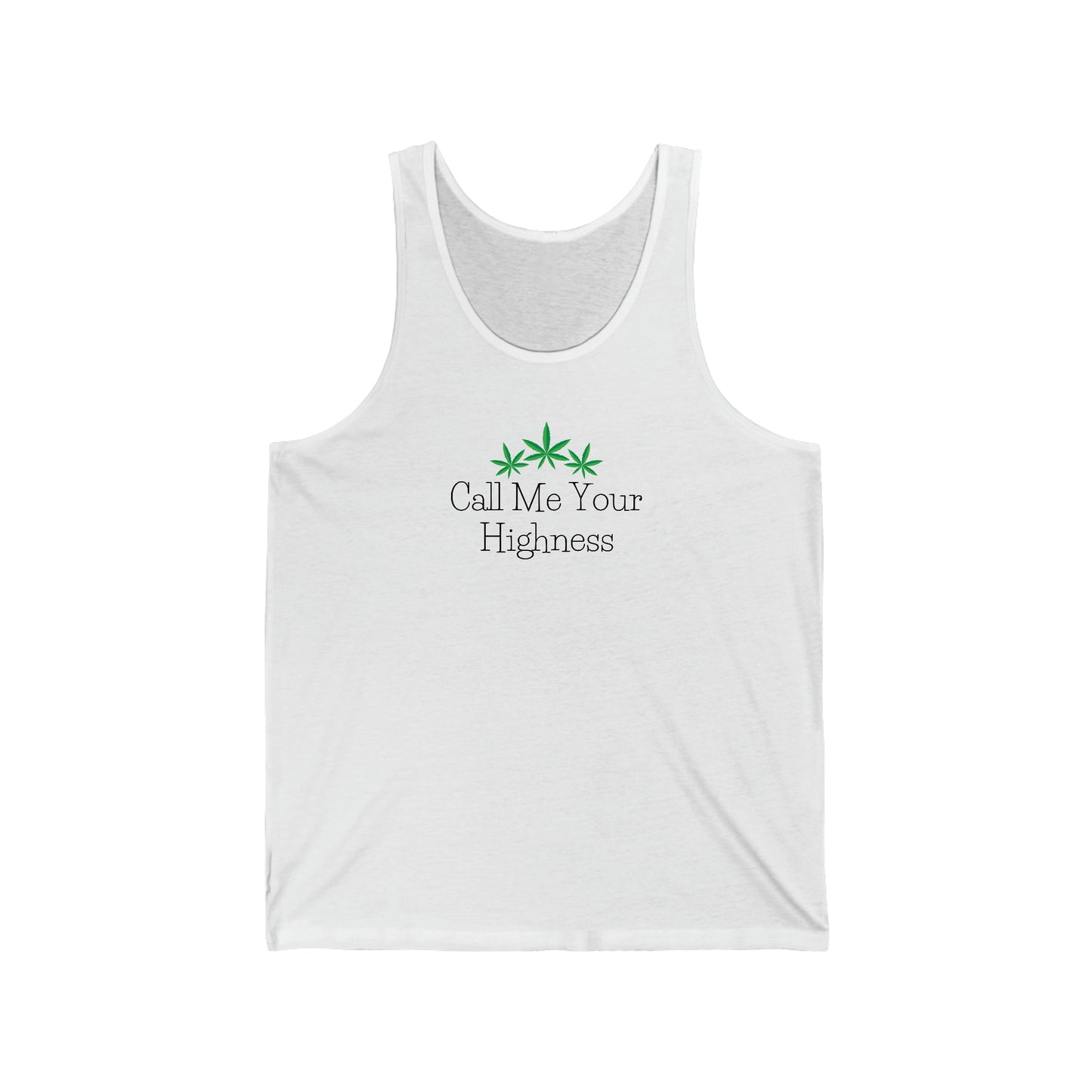 Call Me Your Highness Cannabis Jersey Tank