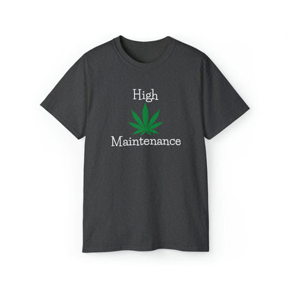 Charcoal High Maintenance Cannabis Tee