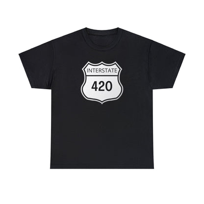 Black Interstate 420 Shirt Tee