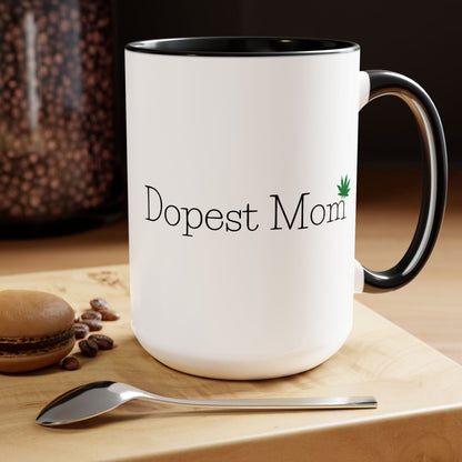 Dopest Mom Pot Leaf Coffee Mug