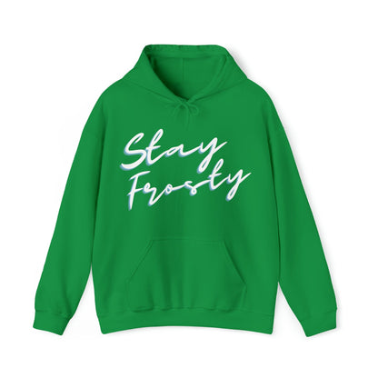 Kelly Green Stay Frosty Cannabis Stoner Hoodie