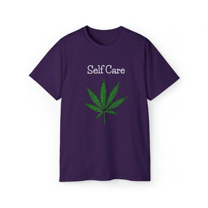 Purple Self Care Marijuana Tee