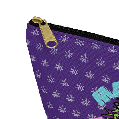 Make It Happen Cannabis Accessory Pouch a stylish purple travel bag 