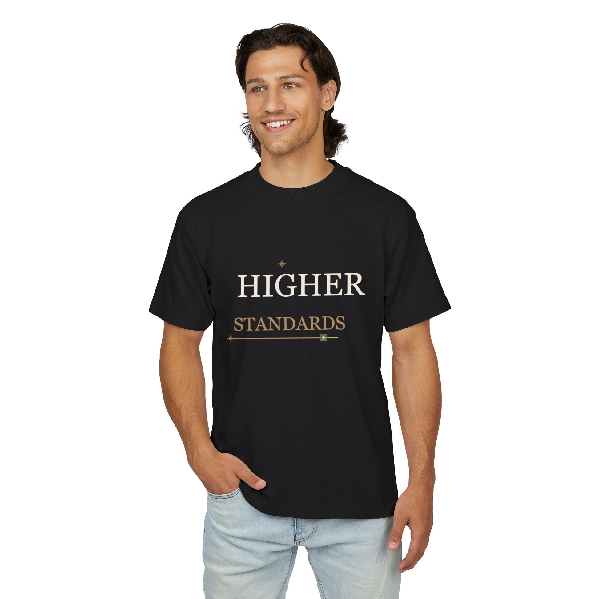 Minimalist Higher Standards cannabis culture T-shirt